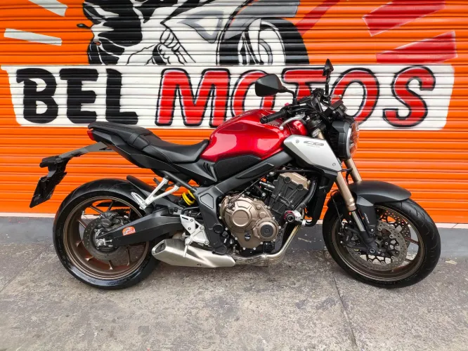 HONDA CB 650R 2022 ABS COM 18 MIL KM BEL MOTOS 