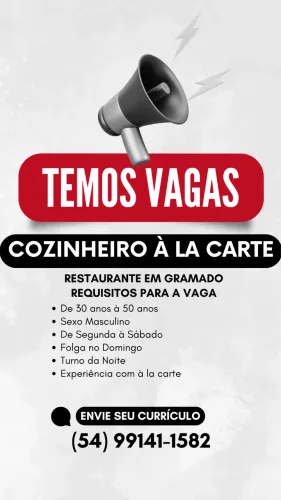 Cozinheiro A Lá Carte 