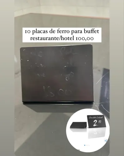 10 placas de ferro para buffet restaurante/hotel