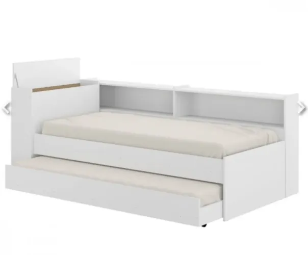 Bicama Multimóveis Com Prateleira E Baú Para Colchão 1,90x0,80cm