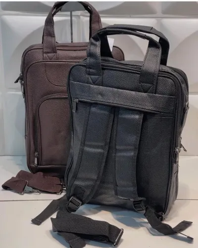 Mochila Executiva em Couro + Bolsa de Mão