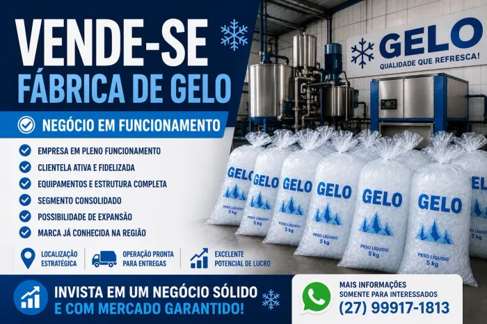 Vendo fábrica de gelo 