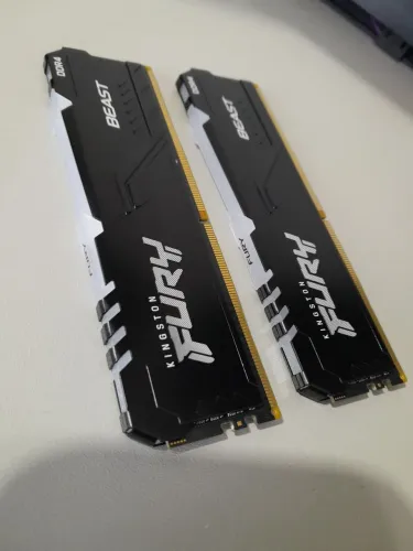 Memória DDR4 2x8gb 16gb RGB Kingston FURY Kingston 3200mhz