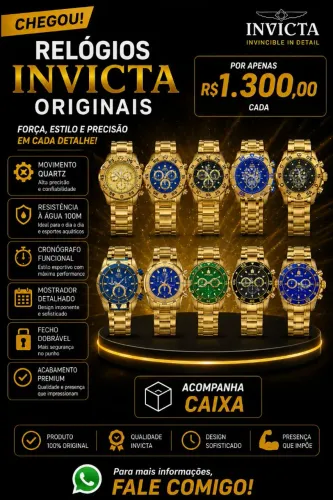 RELÓGIOS INVICTA ORIGINAIS