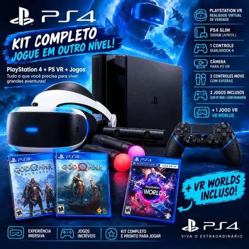 Playstation 4 + VR Completo