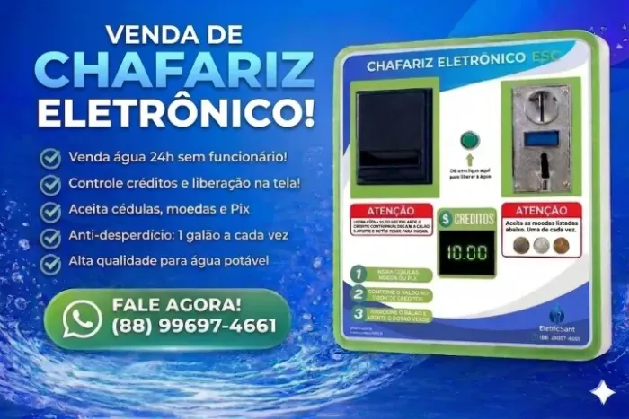 Chafariz Eletrônico ESC - Transforme Água em Lucro Automático