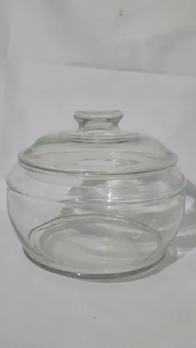 Compoteira bombonier vidro transparente  