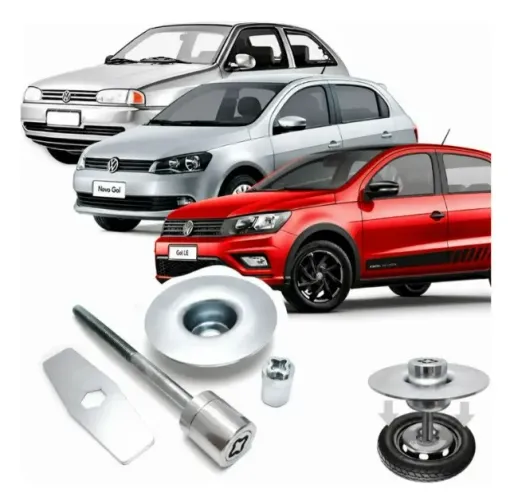 Kit Trava Antifurto Estepe Volkswagen Gol_Aceito Cartão