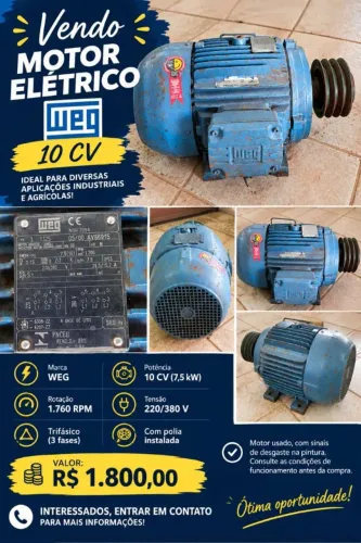 MOTOR ELÉTRICO WEG 10CV