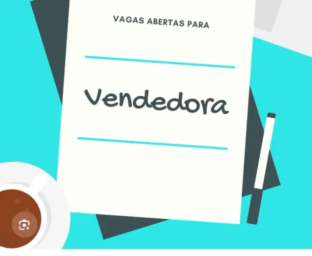 Vendedora para loja.