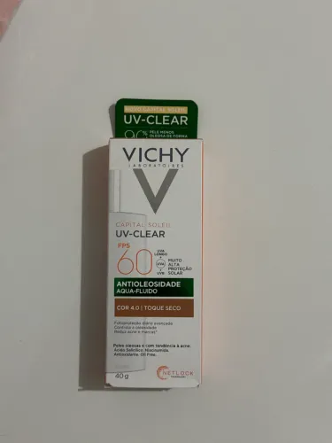 protetor solar facial vichy com cor 4.0 antioleosidade fps60 40g