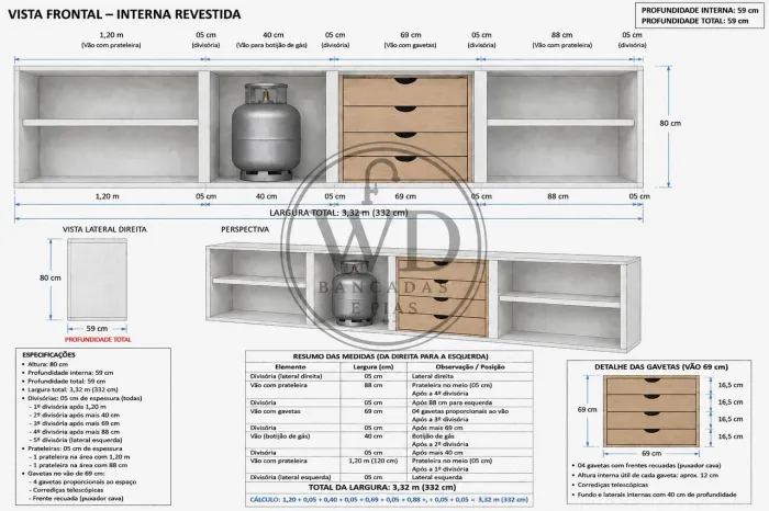 Armário de porcelanato/ leia o anúncio