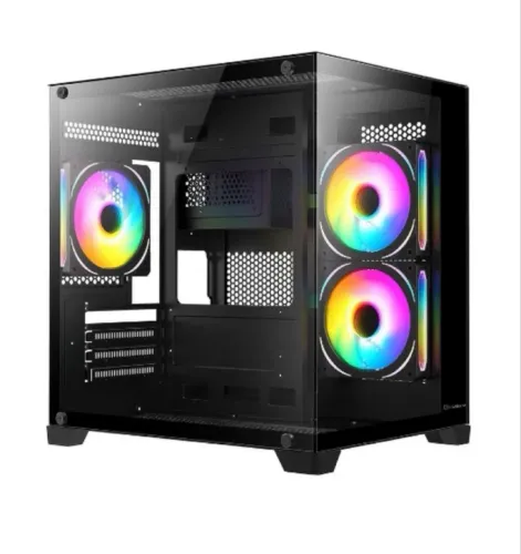 Gabinete Gamer Husky Dome 10 - Micro-ATX Vidro Temperado | Preto | Sem fans