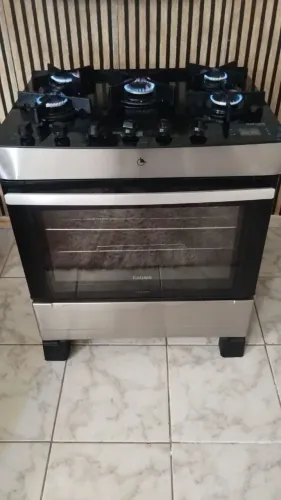 VENDO FOGÃO DE 5 BOCAS MESA DE VIDRO FRENTE INOX