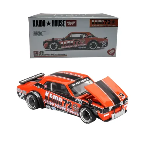 KAIDO HOUSE 195 - Nissan Skyline 2000GT-R (KPGC10) Kaido Racing V1 MINI GT MINIATURA 1/64