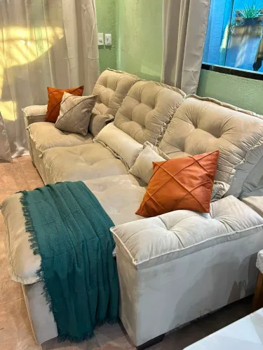 Sofá retrátil 3 lugares luxo a pronta entrega!!!