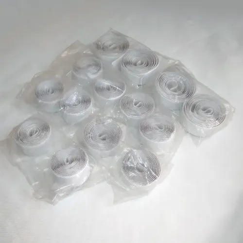 Velcro Adesivo Branco 20mm (Kit com 7 Tiras de 1 Metro)