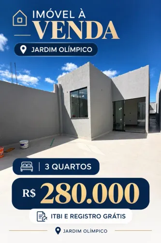 Imóvel disponível para venda 3 quartos Jardim Olímpico