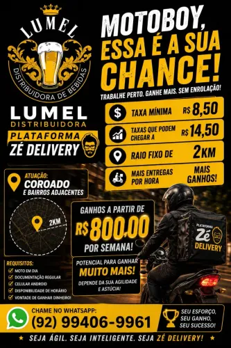 Vaga para motoboy 