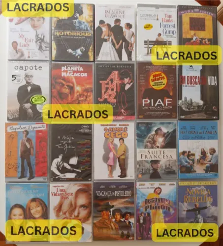 Lote 173 DVDs variados