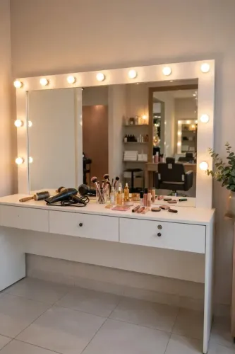  TÍTULO QUE VENPenteadeira Camarim Profissional com Luzes LED - 