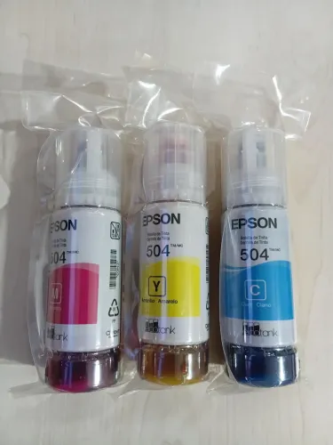 3 Tintas originais Epson 504