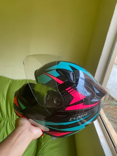 Capacete EBF Spark Flash Feminino - Tamanho 56 (Semi-Novo)