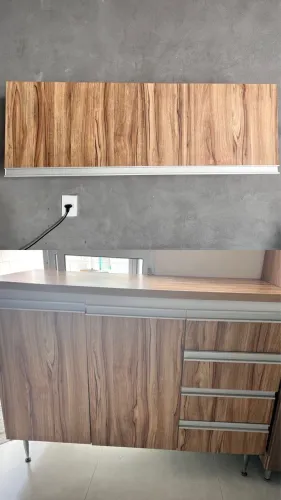 Conjunto de Armário cozinha ou lavanderia em MDF 