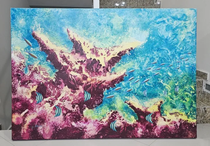 Quadro Decorativo Corais - 95 x 1,32