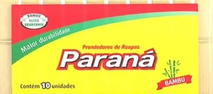Prendedor/grampos de roupas de madeira Paraná  - pacote com 10 unidades 