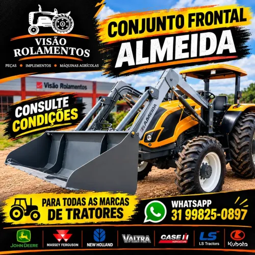 Lâmina concha frontal para trator