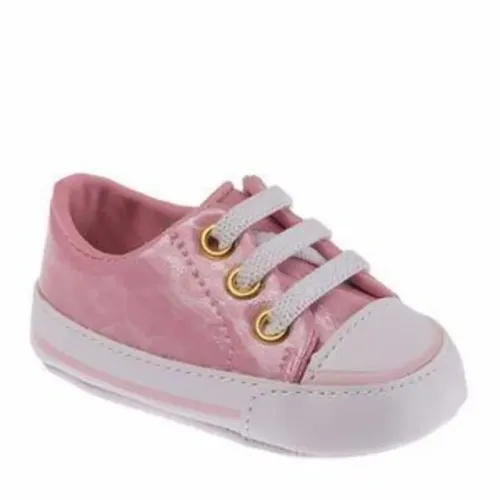 Tênis Pimpolho Bebê Rosa e Branco - Tam. 13
