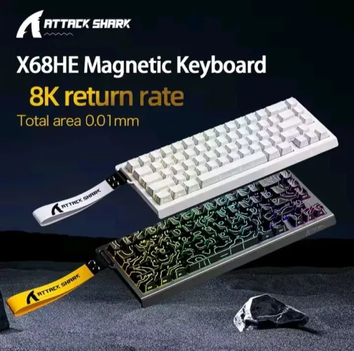 TECLADO GAMER ATTACK SHARK MAGNÉTICO X68