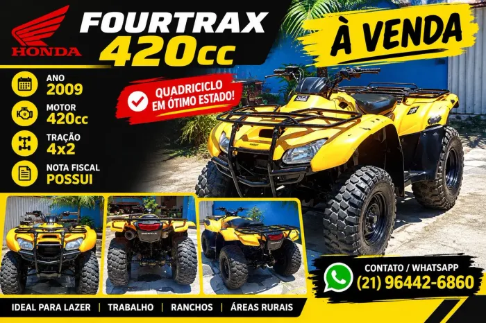 Quadriciclo honda 420cc 4x2
