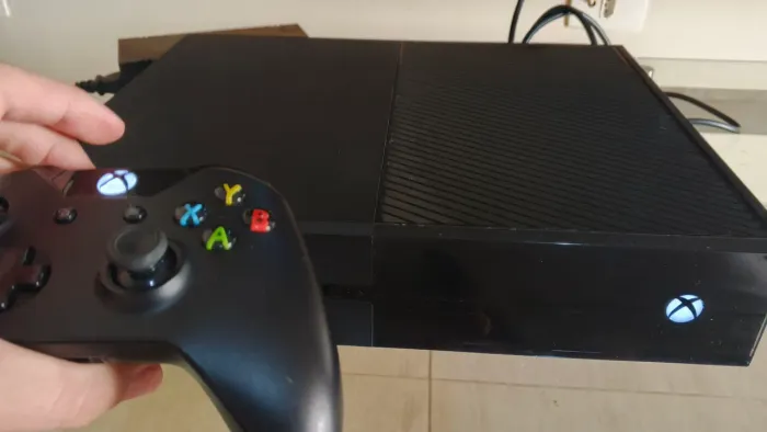 Xbox one fat controle e cabos funcionando perfeitamente