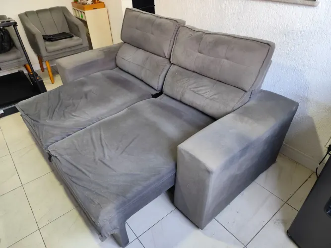 Sofá retrátil 3 lugares