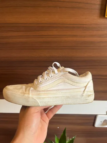Tênis feminino vans old skool branco