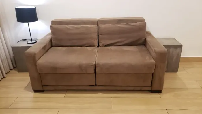 SOFÁ CAMA(CASAL) SUEDE | ETNA (OPORTUNIDADE) PARA RETIRADA EM MOEMA (MANDE SUA OFERTA)