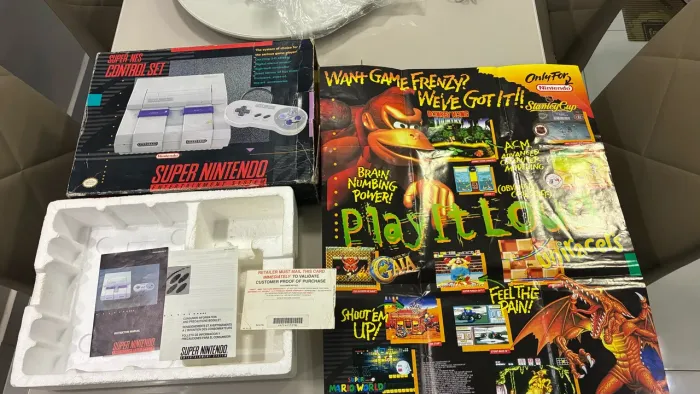 Caixa super Nintendo original