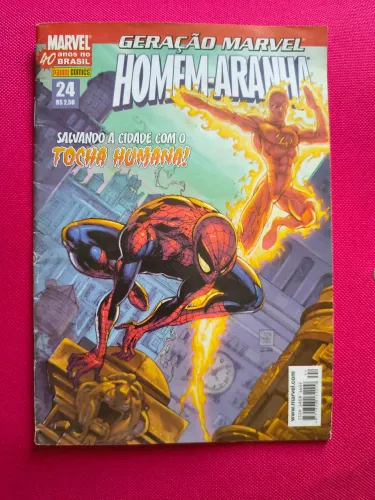 Homem Aranha Vol 24 - Salvando A Cidade Com O Tocha Humana - Geração Marvel