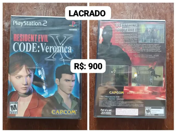 Resident Evil CODE: Veronica X LACRADO = R$: 900