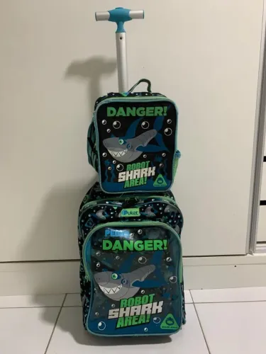 Mochila carrinho e lancheira Puket 