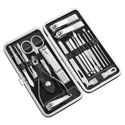 Kit Manicure 19 peças com Estojo