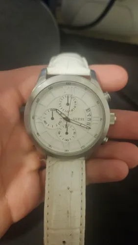 Relógio masculino Guess branco W12101G1