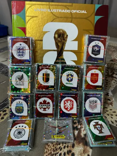 Álbum Panini Copa 2026 Capa Dura + Todas as Figurinhas (Inclusive Coca-Cola)
