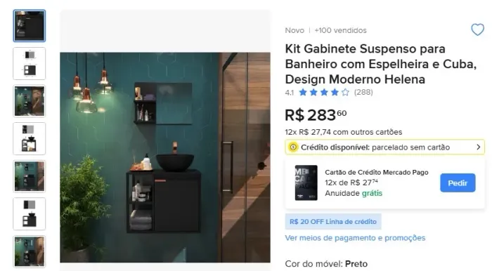 Vendo kit banheiro novo na caixa