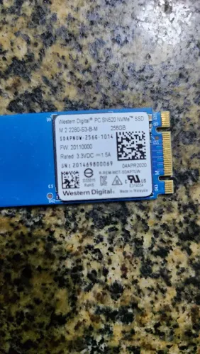 SSD M.2 NVMe 256Gb Western Digital (Garantia de 3 meses)