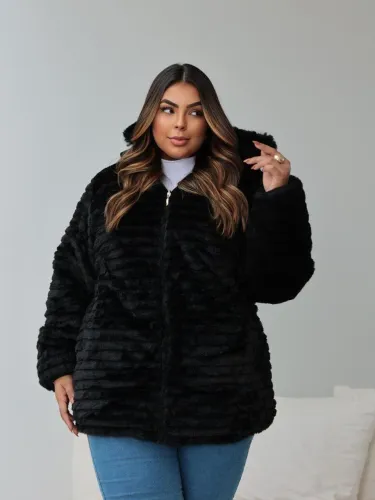 Jaqueta plus size dupla face (ATACADO)