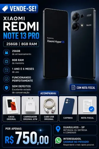 Xiaomi Redimi Note 13 pro 4g 256gb