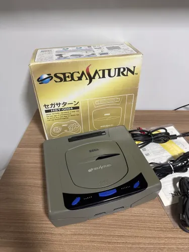 Console Sega Saturn Cinza CIB - Impecável